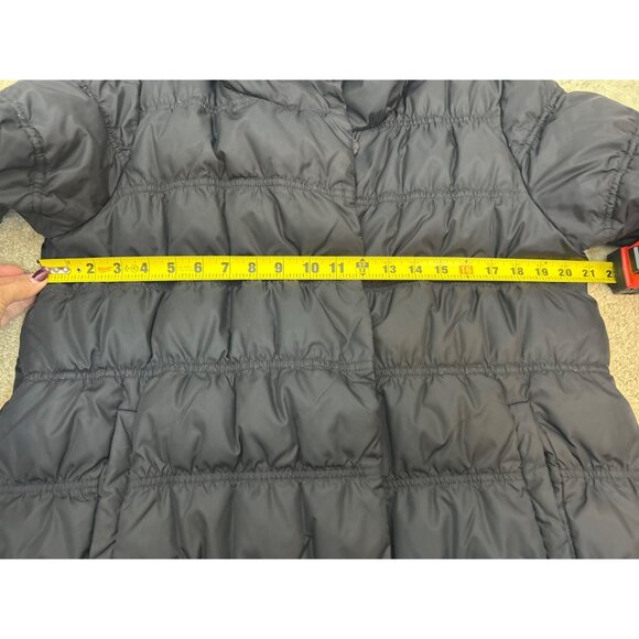 Eileen Fisher Women's M Quilted 80/20 Down Puffer Jacket Timeless Black Cozy - Picture 10 of 14